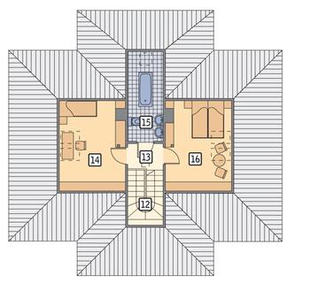 RZUT PODDASZA POW. 32,3 m²